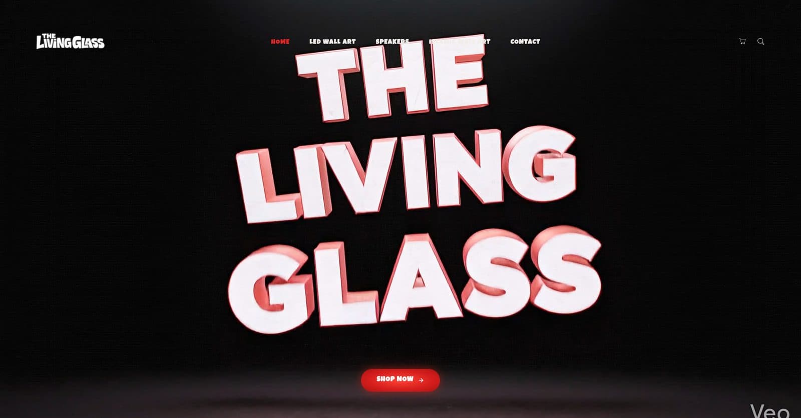 Website Design for The Living Glass